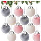 Arrowbash Velvet Christmas Balls 2.36 Inch