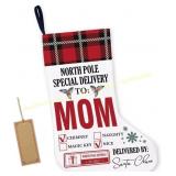 2ct LyoGao Mom Christmas Stocking, Special Deliver
