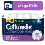 Cottonelle Ultra Comfort, 12 Mega Rolls