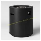 Round Metal Fire Column - Black - Threshold