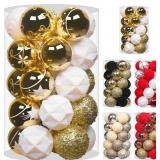 YINGQIWIS 2.36In Velvet Christmas Ornaments (25PC)