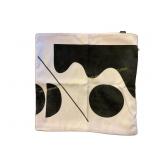 Society6 Square Pillow Black/White