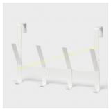 Over The Door 4 Hook - White - Brightroom