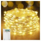 XURISEN Fairy Lights Battery 33FT 200LED Lights