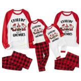 10-12Y JAXUH Xmas PJs, Plaid Pants & Printed Top