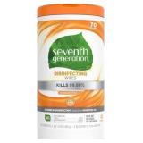 Seventh Generation Lemongrass Citrus Wipes, 70ct