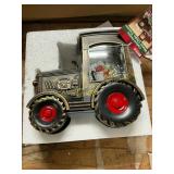 Gerson 7in. LED Tractor Snowglobe, Bronze