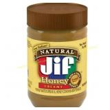 3ct Jif Creamy Natural Peanut Butter Honey, 16 oz