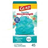 Glad ForceFlex Bahama Bliss Trash Bags 13gal