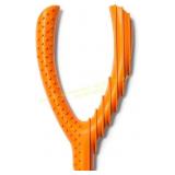 Rubber Teething Wishbone Dog Toy - Orange