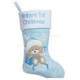 NEWYIFANG First Christmas Stocking 2022, Pink/Blue