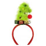 4 Ct. JOYCREDIBLE Christmas Tree Headband - Green