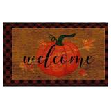 Ceenna Welcome Fall Doormat 17 x 29 (Pumpkin)