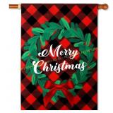2pk Areok Merry Christmas House Flags, 28 x 40 in