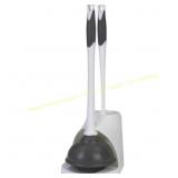 Clorox Plunger & Toilet Brush with Carry Caddy