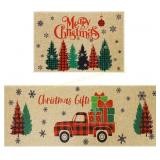 Forfunyou Christmas Kitchen Rugs