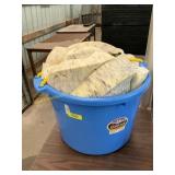 Muck tub with queen size foam topper