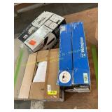 Ceiling fans, vanity light