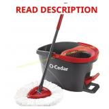 O-Cedar EasyWring 12 in. W Spin Mop & Bucket