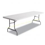 Alera Folding Table, 96x30x29in., Platinum