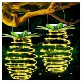 plights 2Pack Solar Lanterns, 60 LED, Warm White