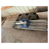 Metal shelves and brackets