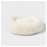 Donut Bolster Dog Bed - Cream - M