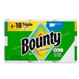Bounty White Paper Towel Roll (6 Triple Rolls)