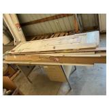 Metal desk, doors, frames