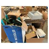 Toilet, trampoline parts, hardware