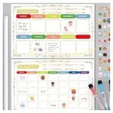 vibement Magnetic Dry Erase Calendar for Fridge