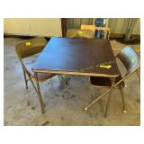 Samsonite Card table and 3 chairs