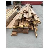 Pallet of assorted construction lumber