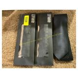 3 Ct. Burlet Black Neck Ties