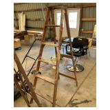 6 ft wooden ladder