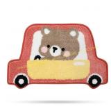 Cute Animal Bath Mat, 18"x28", Bear & sz110 pink l