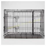 Wire Collapsible Dog Crate - M - Black