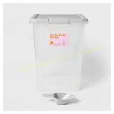 Pet Food Storage Tub & Scoop - 35lbs