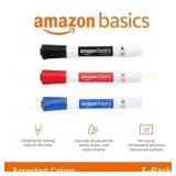 4Ct Amazon Basics Chisel Tip Dry Erase Markers