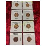 8ct 2009 Lincoln Pennies BU