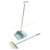 Long-Handle Broom & Dustpan Set for Floors