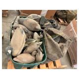 Box of duck decoys