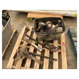 Trailer hitch with sway control, heaters, string