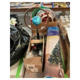 32 in Fiber Optic Tree, Ornaments, Sprinkler