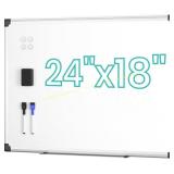 24" x 18" VUSIGN Magnetic Whiteboard 24x18 with Tr