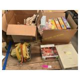 Hand saw, puzzles, hardware