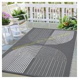 $122 KUNRAM Outdoor Rug 8x10, Waterproof Patio Rug