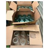 Blue qt canning jars, clear ball canning jars