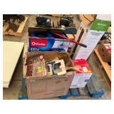 Humidifier, mop buckets, tower fan, holiday decor