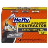 Hefty Contractor 42G Flap Tie Trash Bags 14ct